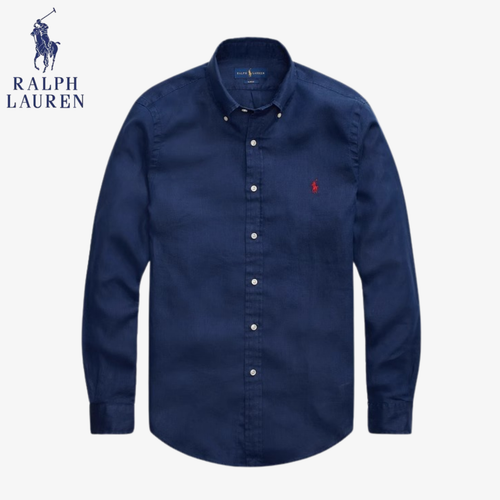 Classic Linen Polo RL Lugano Button-Down Shirt