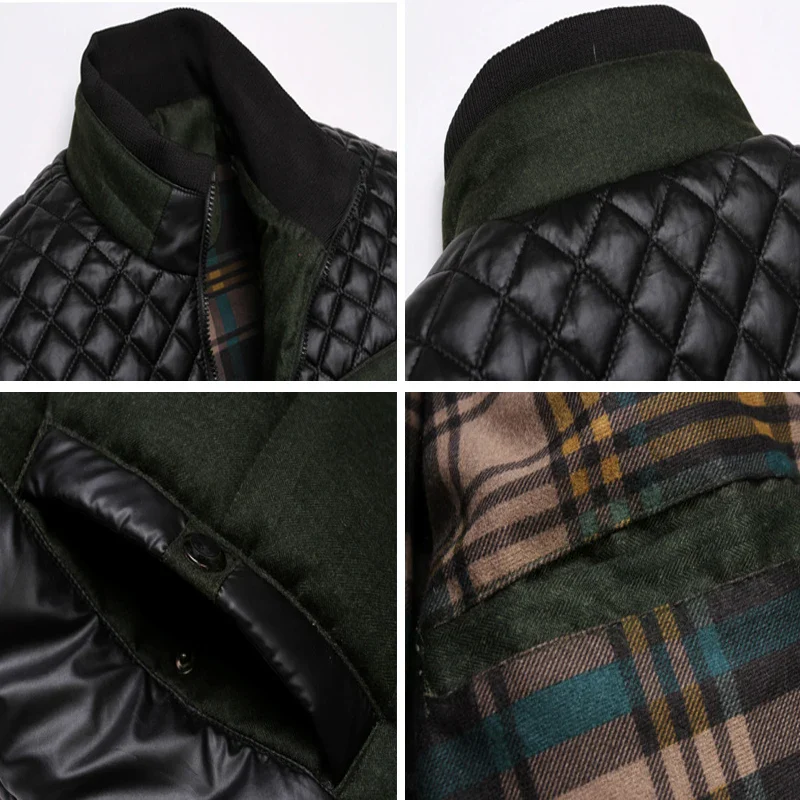 Graz Gesteppte Hybrid-Winterjacke mit Karo-Innenfutter
