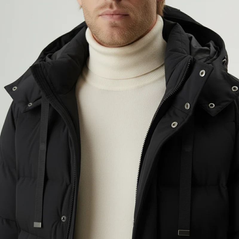 St. Moritz Technischer Daunen-Parka für Herren mit Kapuze