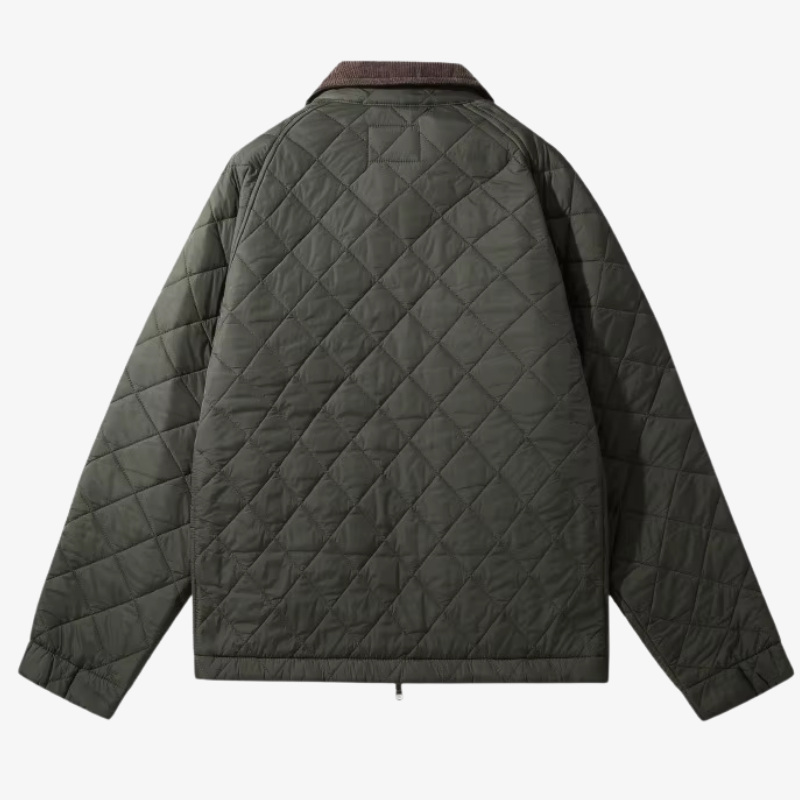 Elias Heritage Quiltjacke mit Cord-Kragen