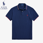 Klassisches Piqué-Poloshirt Polo RL Genf mit Kontraststreifen