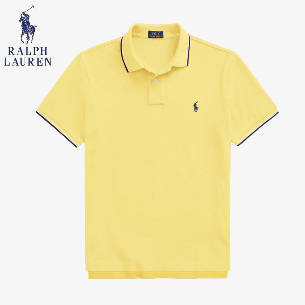 Klassisches Piqué-Poloshirt Polo RL Genf mit Kontraststreifen