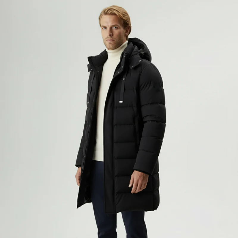 St. Moritz Technischer Daunen-Parka für Herren mit Kapuze