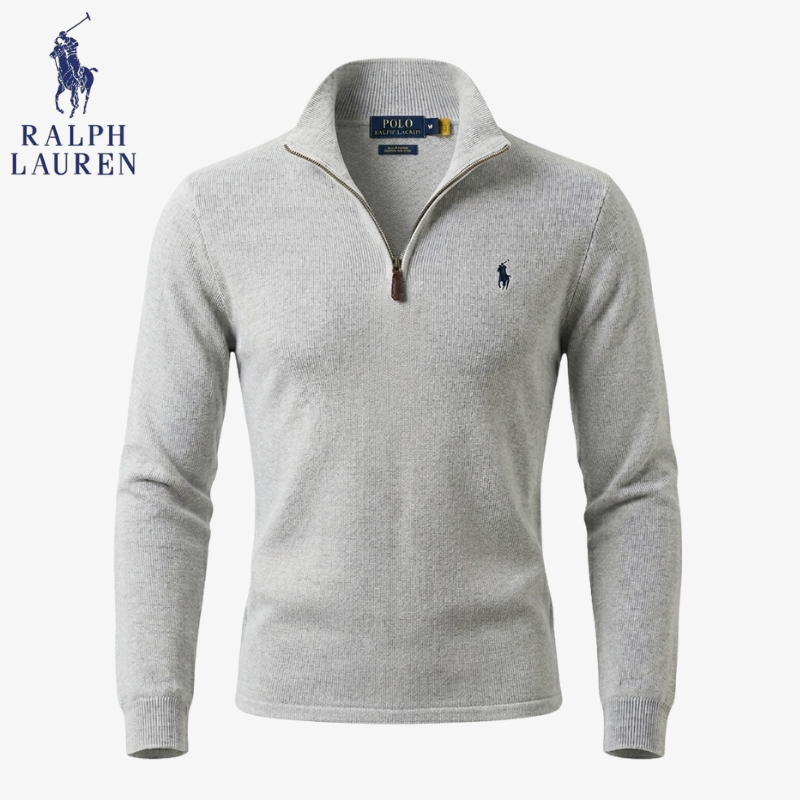 Polo RL Innsbruck Elegant Fine-Knit Half-Zip Sweater