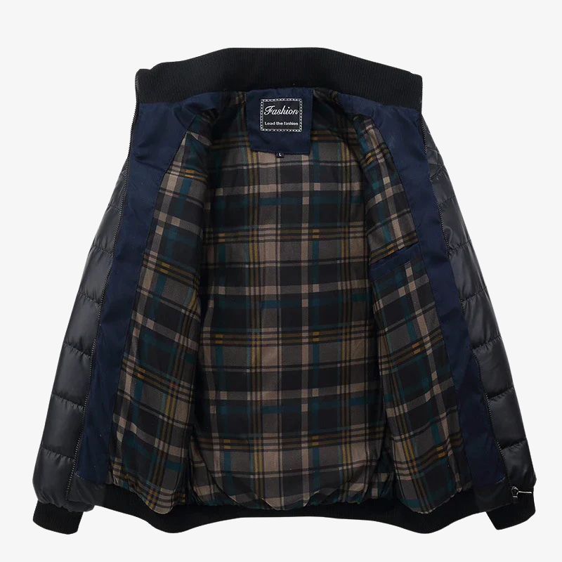 Graz Gesteppte Hybrid-Winterjacke mit Karo-Innenfutter