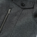 Berlin Robuster Wollmantel mit Stehkragen und Militär-Details