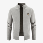 Graz Exklusive Strickjacke mit Kronen-Emblem und Reißverschluss