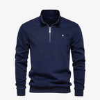 Mainz Quarter-Zip Sweatshirt mit Stehkragen und Brusttasche