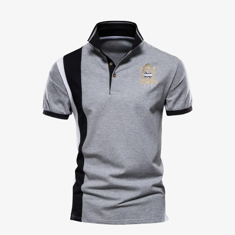 Graz Sportliches Polo-Team Shirt mit exklusivem Wappen-Stick