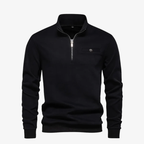 Mainz Quarter-Zip Sweatshirt mit Stehkragen und Brusttasche