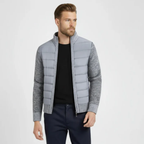 Vaduz Premium Strickjacke mit Struktur-Relief und Stehkragen