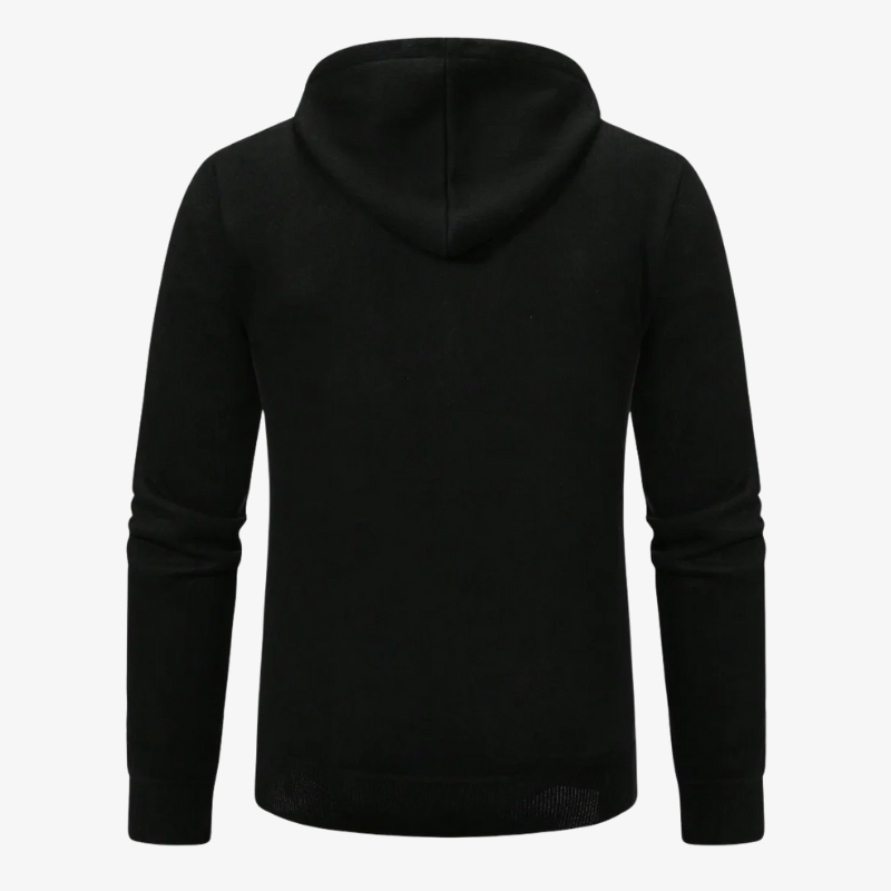 Lars Hybrid-Strickjacke mit Thermo-Steppung und Karo-Futter