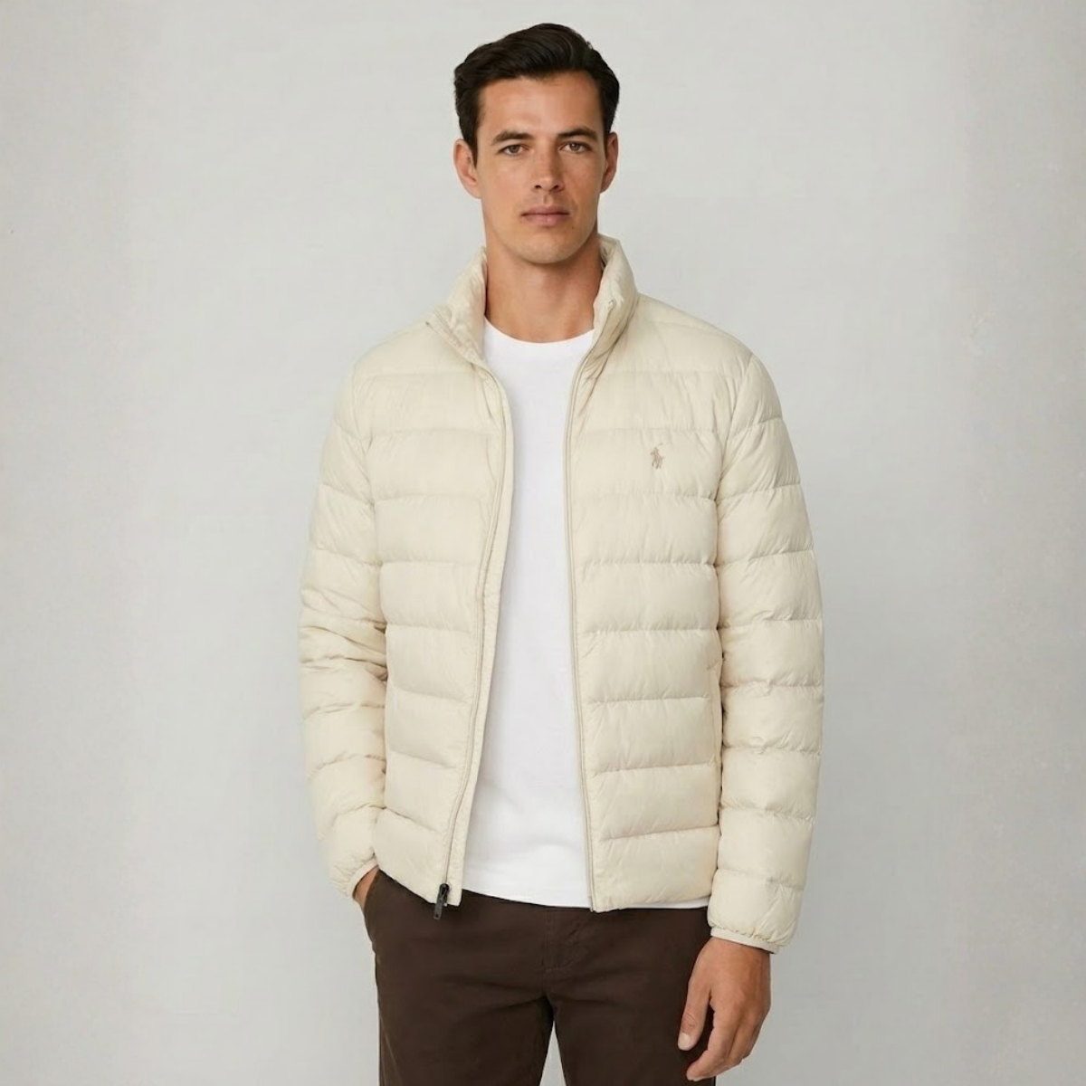Polo RL Zermatt Lightweight Quilted Jacket with Stand-Up Collar