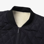Graz Hybrid-Pufferjacke mit Rautensteppung und Karo-Futter
