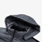 Graz Hybrid-Steppjacke mit Kapuze und Fleece-Ärmeln