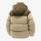 Graz Hybrid-Cord-Pufferjacke mit Kapuze