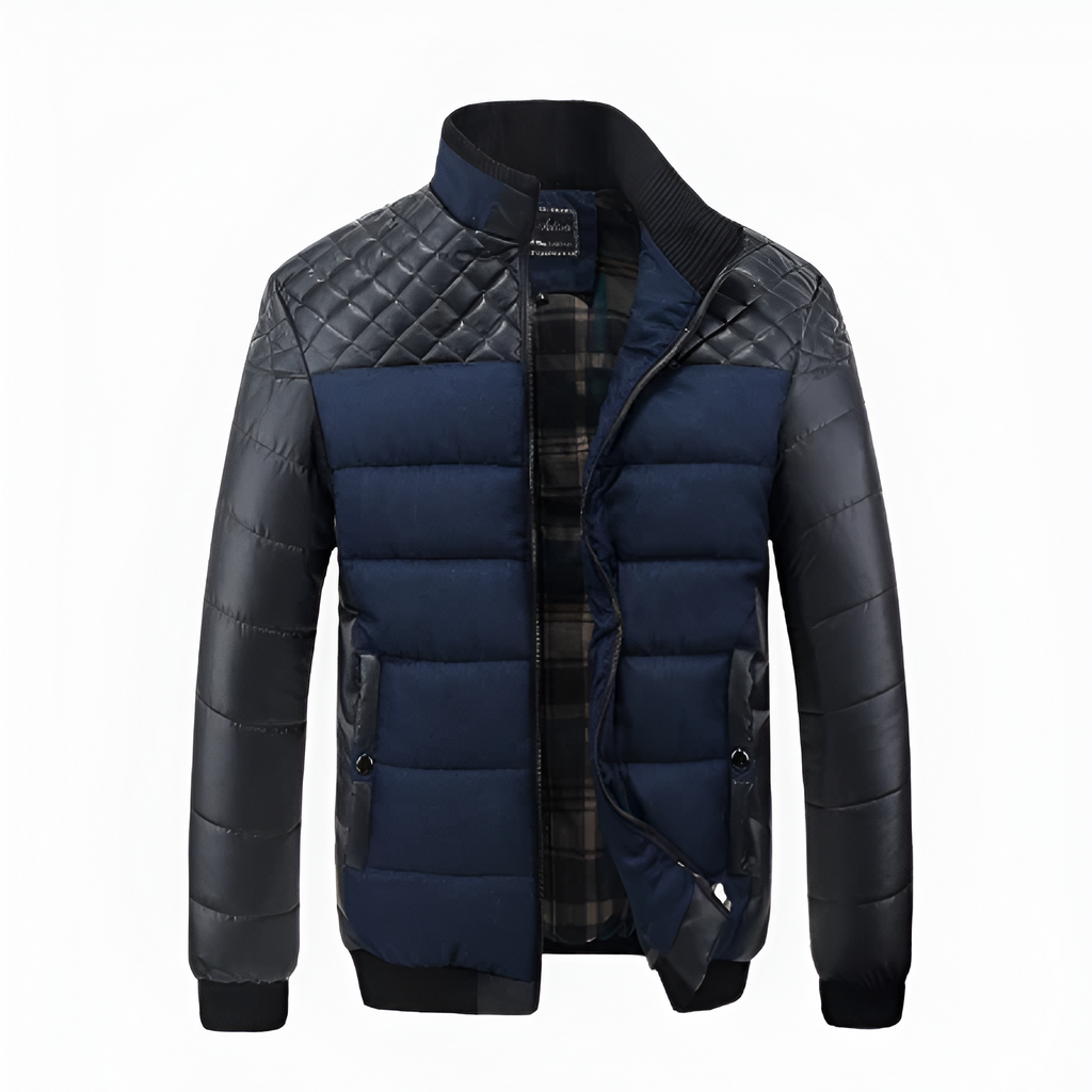 Graz Gesteppte Hybrid-Winterjacke mit Karo-Innenfutter