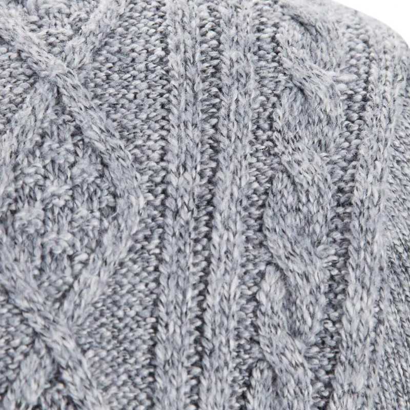 Zermatt Strickjacke mit Zopfmuster und Stehkragen
