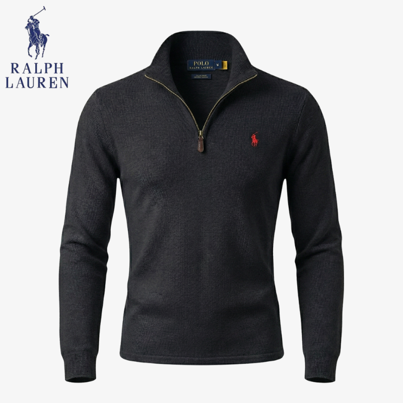 Polo RL Innsbruck Elegant Fine-Knit Half-Zip Sweater