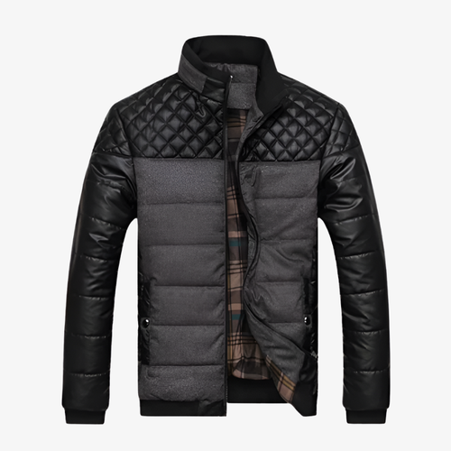 Graz Gesteppte Hybrid-Winterjacke mit Karo-Innenfutter