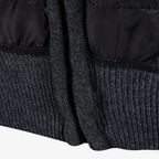 Lars Hybrid-Strickjacke mit Thermo-Steppung und Karo-Futter