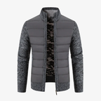Vaduz Premium Strickjacke mit Struktur-Relief und Stehkragen