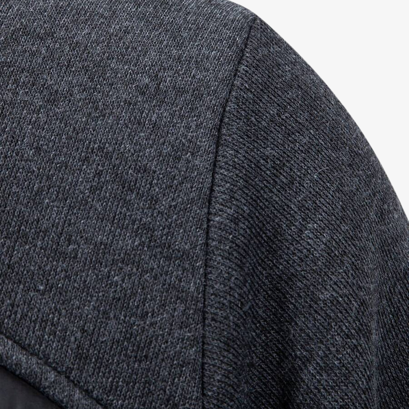 Lars Hybrid-Strickjacke mit Thermo-Steppung und Karo-Futter