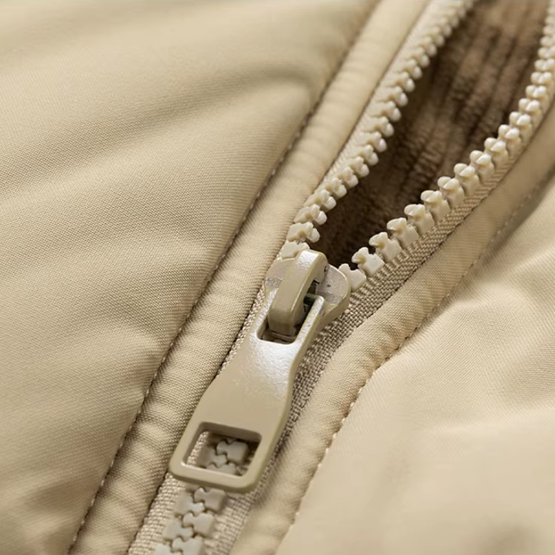 Graz Hybrid-Cord-Pufferjacke mit Kapuze