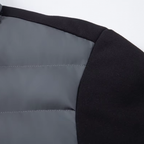 Graz Hybrid-Steppjacke mit Kapuze und Fleece-Ärmeln