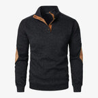Tirol Outdoor-Pullover mit Knöpfen und Ellbogen-Patches