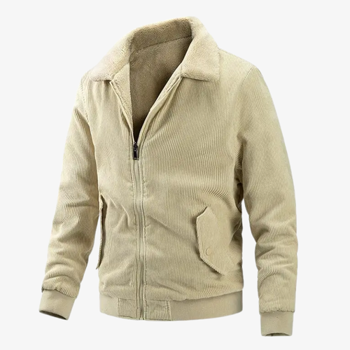 Graz Klassische Cordjacke mit Sherpa-Fleece Futter