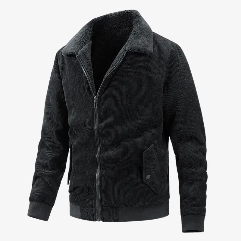 Graz Klassische Cordjacke mit Sherpa-Fleece Futter