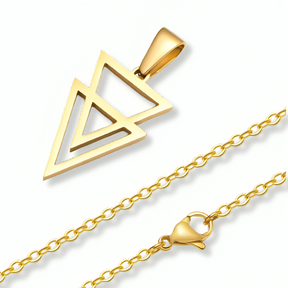 Colar Masculino Triad de Aço Dourado