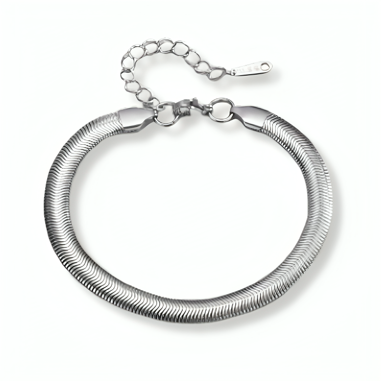 Pulseira Masculina John de Aço Prata