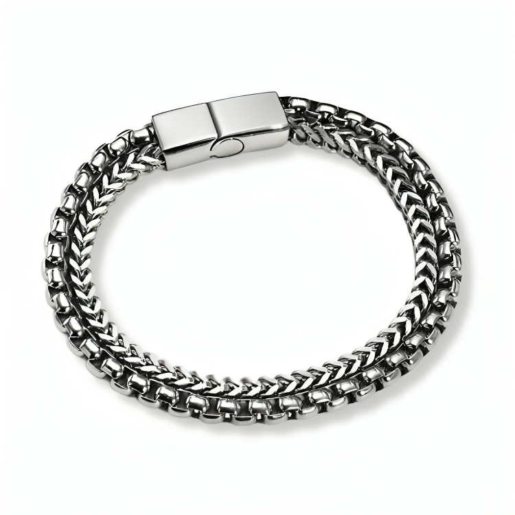 Pulseira Masculina Julius de Aço Prata