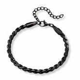 Pulseira Masculina Mateo de Aço Preto