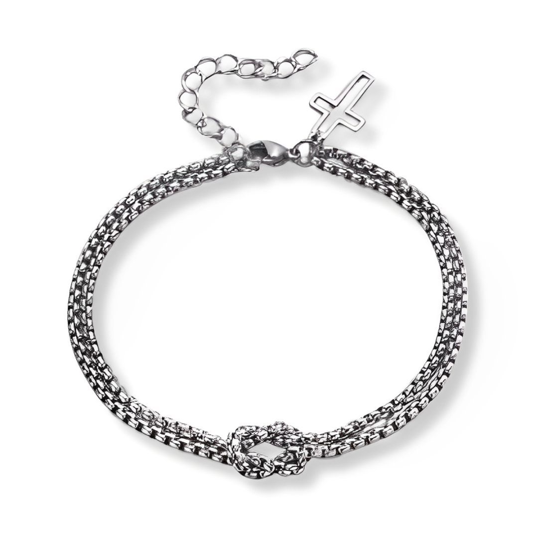 Pulseira Masculina Simon de Aço Prata