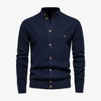 Zug Hybrid-Strickjacke mit Thermo-Futter und Stehkragen