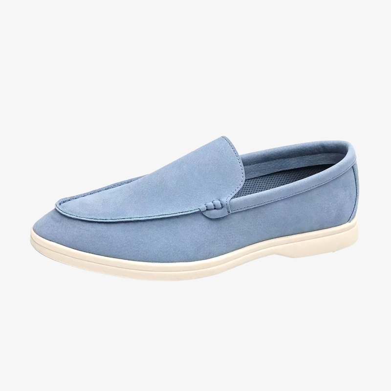 Mainz Classic Suede Moccasins with Metal Buckle