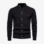 Zug Hybrid-Strickjacke mit Thermo-Futter und Stehkragen