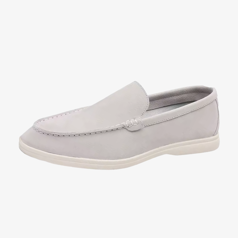 Mainz Classic Suede Moccasins with Metal Buckle