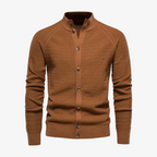 Zug Hybrid-Strickjacke mit Thermo-Futter und Stehkragen
