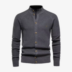 Zug Hybrid-Strickjacke mit Thermo-Futter und Stehkragen