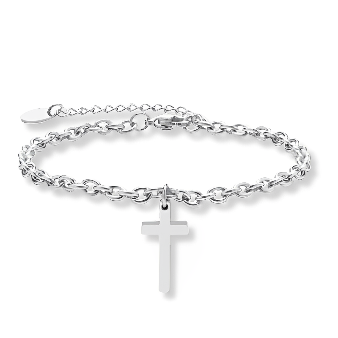 Pulseira Masculina Luke de Aço Prata